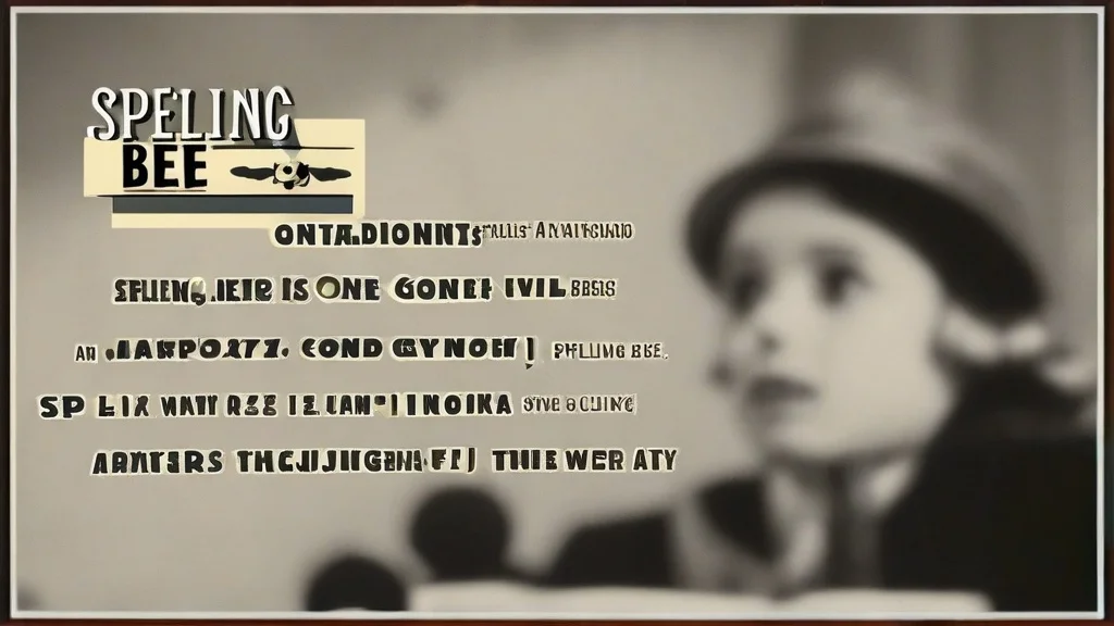 Timed English Spelling Bee: Can You Keep Up?
